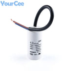 CBB60 Motor Run Capacitor Starting Capacitor AC450V 2/3/4/5/6/8/10/12/14/15/16/18/20/25/30/40/45/50/60/70UF for Washing Machine