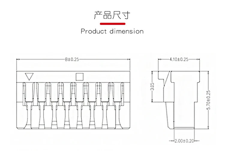 50PCS GH connector 1.25mm Pitch JST GH1.25 Housing with Lock 2P 3P 4P 5P 6P 7P 8P 10P