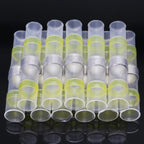 Heat Shrinkable Wire Connectors 50PCS SST21 Waterproof Sleeve AWG22-18 Butt Electrical Splice Tinned Solder Seal Terminal