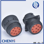 9 pin waterproof auto connector Diagnosctic Tool  circular Connector HD16-9-1939P HD16-9-1939S for Track J1939 For Deutsch