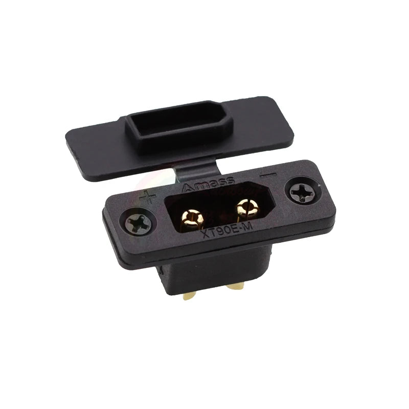 Amass XT90E-M Battery Connector XT90E Male Plug Gold-plated XT90 Mountable Connector Black Socket Or XT90H-M Quickly Charge
