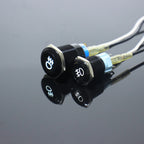 1PC Fog lamp LED Momentary Fixation locking waterproof 16mm 19mm Metal Push Button Switch 3V 5V 12V 24V 220V symbol customized