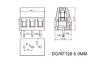 10PCS DG/KF128 5.0mm/5.08 PCB Screw Terminal Block Connector 2Pin Terminals 380V 10A