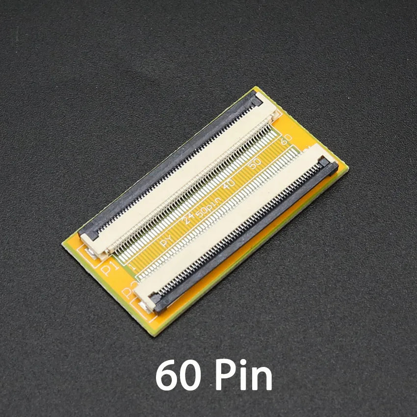 2PCS FPC FFC Flexible Flat Cable Extension Board Conversion Connector 0.5 MM Pitch 6 10 12 24 30 40 50 60 PIN