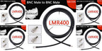 LMR400 Cable 50Ohm 50-7 BNC Male to BNC Male Plug Adapter 50-7 Pigtail Jumper Ham Radio Antenna Extension Cord Coaxial Connector
