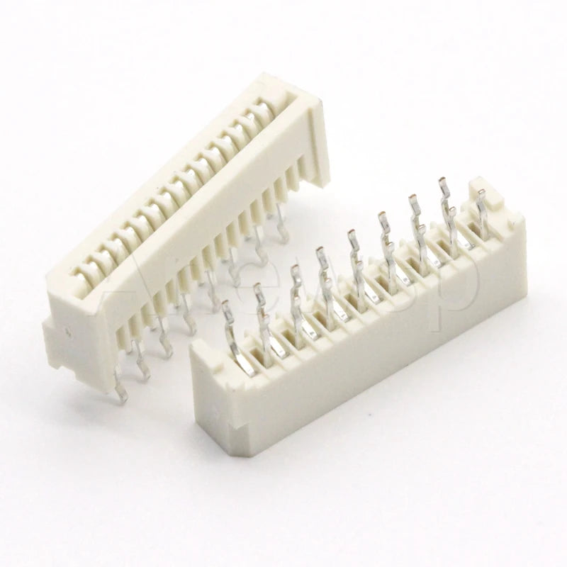 1.25MM FFC/FPC Connector LCD Flexible Flat Cable Socket Double Row Right Angle Pin Type 4P/5P/6P/7P/8P/9P/10P/11P/12P/13P/14-32P