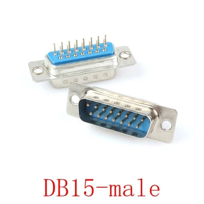 DB9 DB15 DB25 DB37 Male and Female RS232/9/15/25/37 Pin DB plug for welding plate connectors