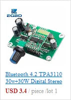 EGBO XY-WRBT Audio Receiver Board, Bluetooth 5.0, MP3 Lossless Decoder, Wireless Stereo Music Module