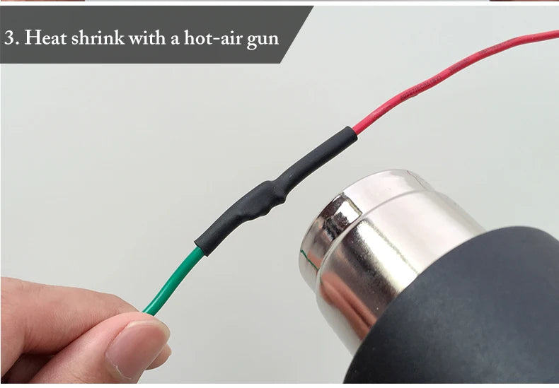 10M/lot Set Heat Shrink Tube 2:1 Kit Insulation Sleeving Termoretractil Polyolefin Shrinking Assorted Heat Tubing Wire Cable