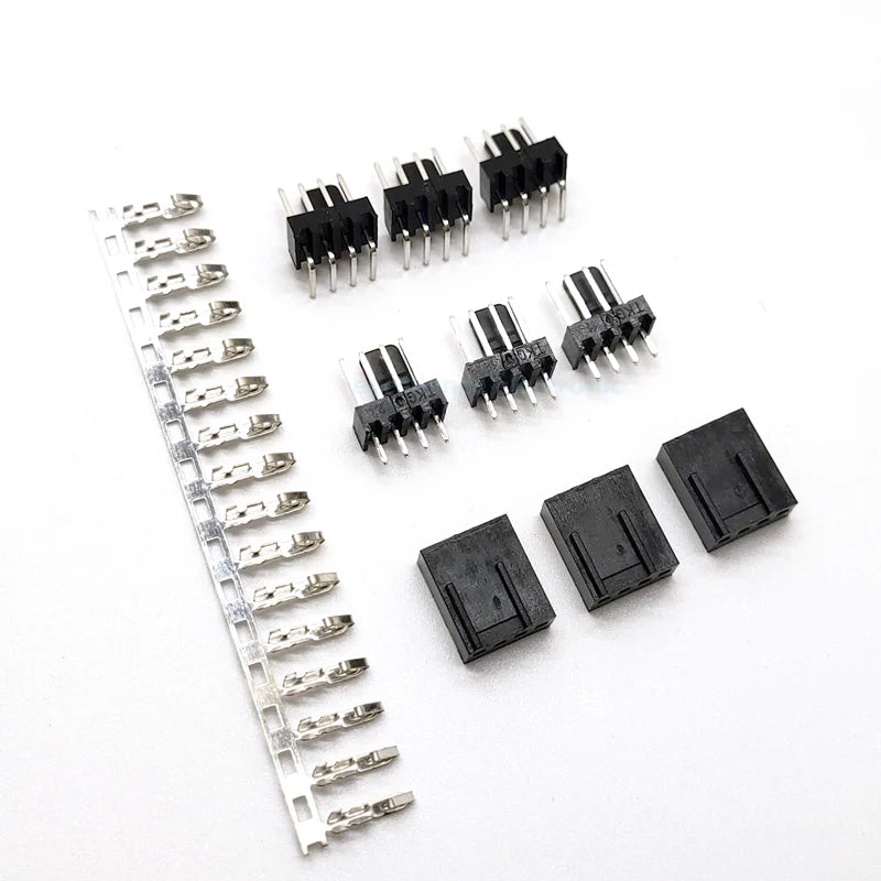 10-50PCS/Lot KF2510 2.54mm 4Pin Connector 3+1P Male Female Housing Straight Right Angle Pin Header Socket