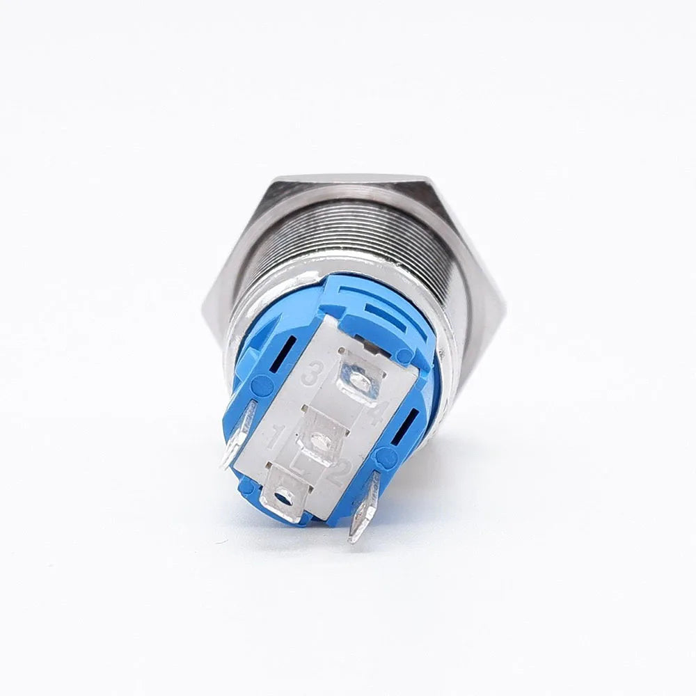 On Off PC Power Metal Waterproof Push Button Switch 12v for Car Ignition Switches Momentary/Latching NC 5V 220V 12 16 19 22 mm