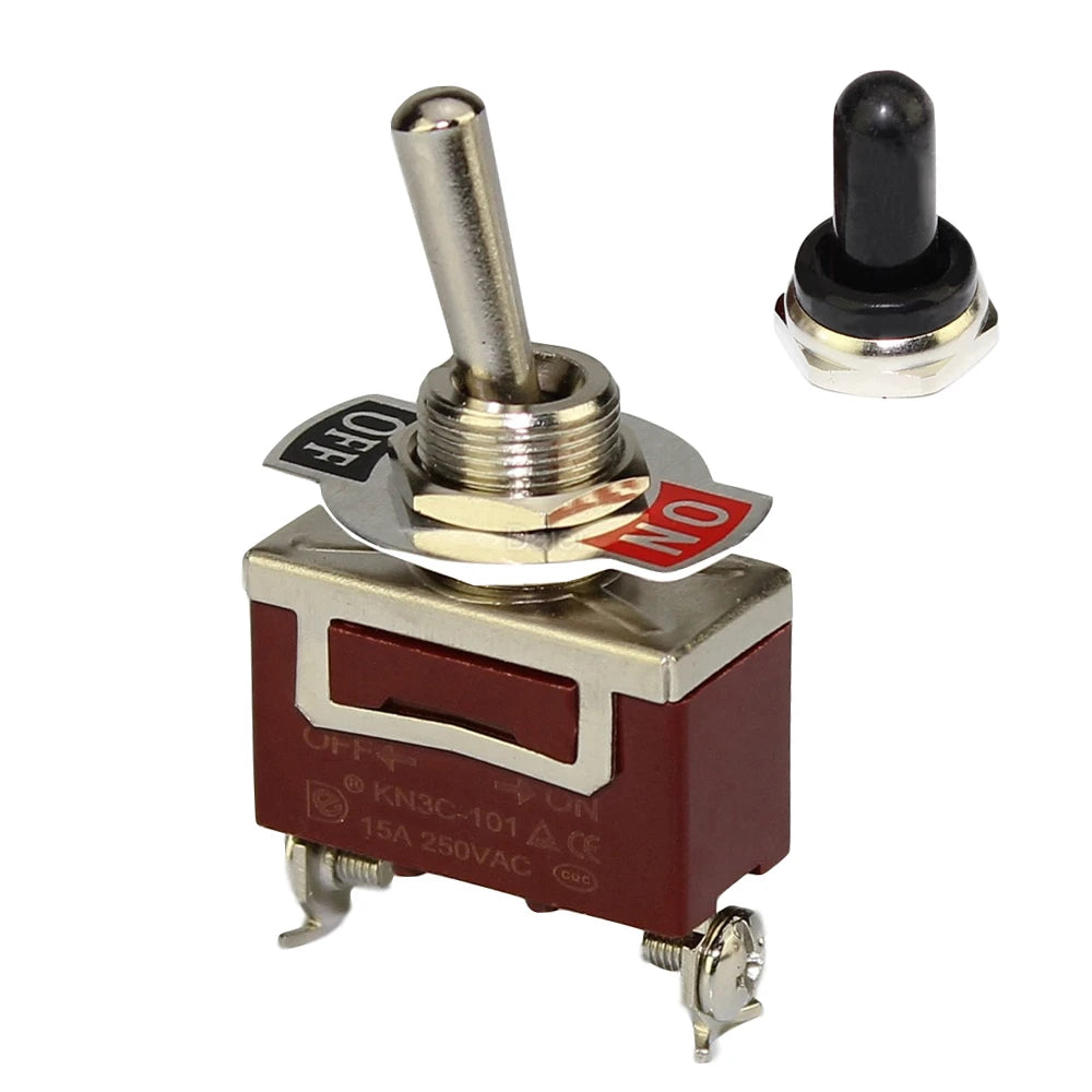 1PC 12V DC 30A 2 Pin SPST Toggle Switch Latching/Momentary On Off for Auto Car Marine Boat - Automotive Electrical Accessory