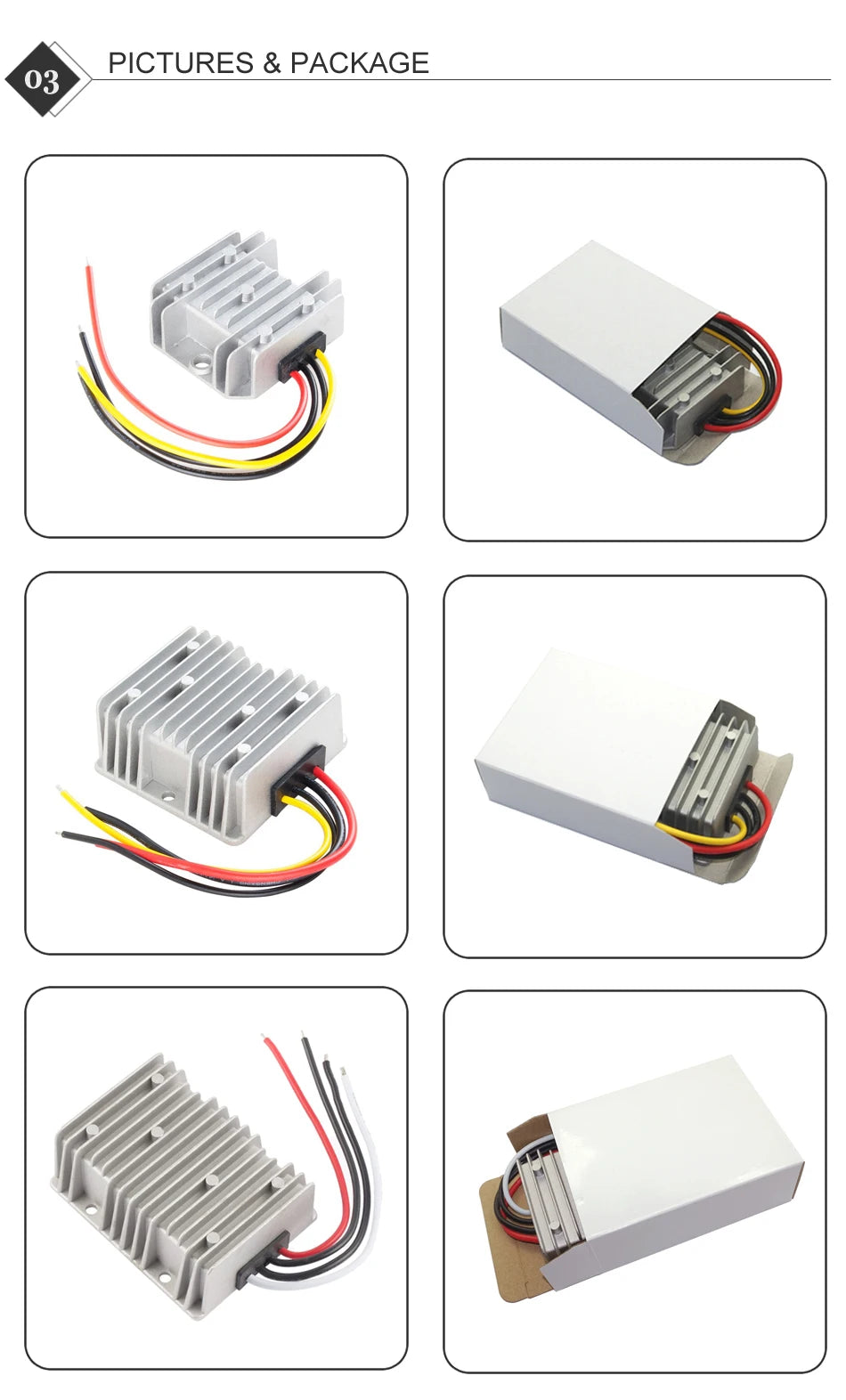 RCNUN Booster 12V to 24V 19V 3A 5A 10A 15A 20A Step-up DC Converter 12 Volt to 19 Volt Boost Module Car Laptop Power Supply