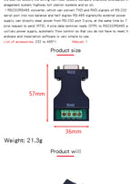RS-232 RS232 to RS-485 RS485 Interface Serial Adapter Converter NEW