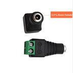 1/2/5Pcs Male Female DC Power Plug Connector 3.5X1.35mm 1.35mm X 3.5mm Needn't Welding DC Plug Adapter 12V 24V For CCTV