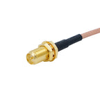 RP-SMA female (plug) to MMCX male right angle  RF Coax Pigtail Cable RG316 Connector Adapter