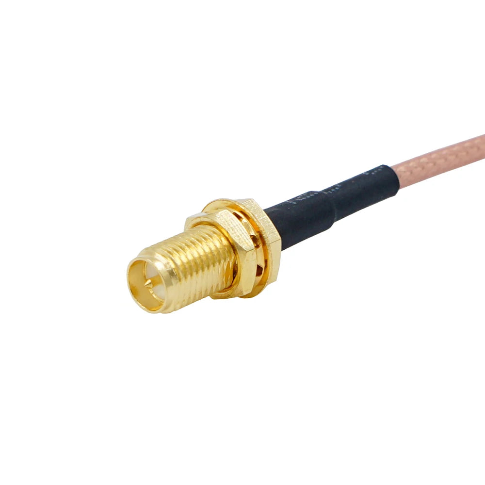 RP-SMA female (plug) to MMCX male right angle  RF Coax Pigtail Cable RG316 Connector Adapter