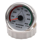 12V/24V STBD PORT Rudder Angle Meter 85mm Rudder Angle Indicator with 0-190 ohm Rudder Angle Sensor 7 Color Backlight Customized