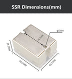 Big Sale GEYA Single Phase Solid State Relay SSR 40DA/60DA/80DA/100DA DC control AC with Pastic Cover 100A SSR DA