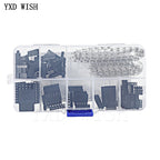 310Pcs/Box 2.54mm Male+Female Dupont Wire Jumper Line Cable 1/2/3/4/5/6/8 Pin Header Connector Housing Electronic DIY Kit