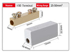 Terminal Block High Power I-Type Wire Cable Connector Quick Electrical Wiring Junction Box I-16/25/35/50  2.5-50mm2 80/120/150A