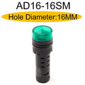 AD16-16SM 2V 24V 110V 220V 380V Flash Led Alarm Indicator Light Buzzer LED Active Buzzer Beep Alarm Indicator Red Green Yellow