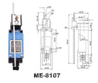 ME 8104 8108 8111 8122 9101 CNC Micro Momentary Limit Switch 5A/220V Rotary Roller Lever Sealed Industrial Machine Limit Switch