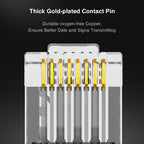 ZoeRax Cat6 RJ45 Connector 8P8C Modular Ethernet Cable Head Plug Gold-plated Cat 6 Crimp Network RJ 45 Crimper Connector