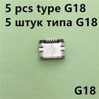 20Models Micro USB 5pin Female Connector For Mobile Phone Charging SMT Socket Data Jack Connector Port PCB Board Drop Shipping