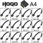 A4 Flexible HDMI-Compatible FFC FPV Ultra Thin Micro HDMI Female A4 Flat Cable Cord to HDMI Mini 90 Degree Micro Male FPC