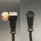 Cloweit M12 3 4 5 8 Pins PVC LED IP67 Sensor Cable Connector Type A Socket Plug 2m Waterproof  Male&Female Straight Angle