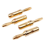 Banana Plug 4mm Alloy Gilding Banana Plugs for Speaker Cable Wire Banana Connector Adapter 8pcs Speaker Banana Plug Adapter