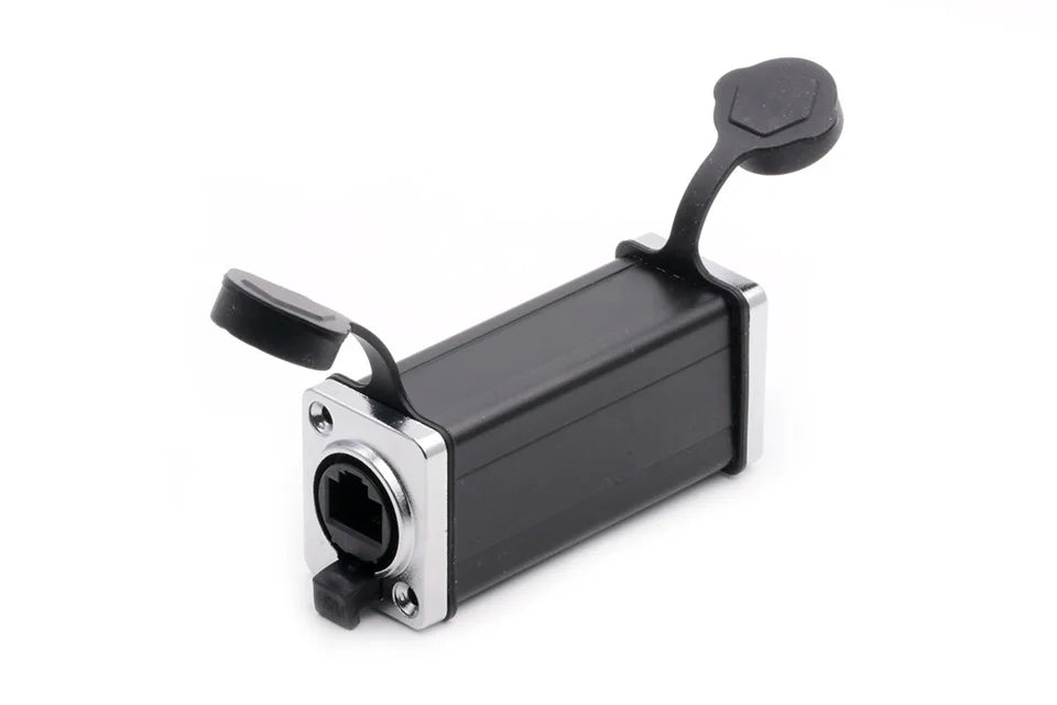 1pc New Arrival Waterproof Network Connector RJ45 Ethernet Connector Female Panel Mount Sockets IP65 Level