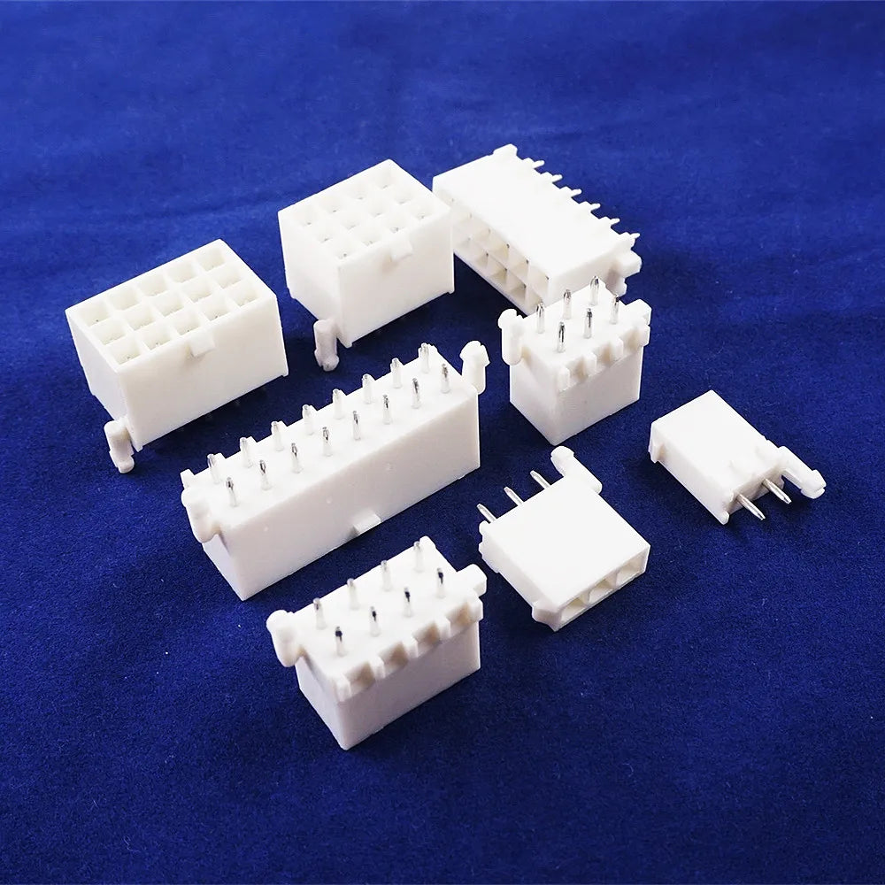 5 50pcs Pitch 4.14 mm PCB Male Header 2 3 4 6 8 9 10 12 15 16 Pin 0.163' Straight Through Hole Cross Mini Universal Mate-N-Lok
