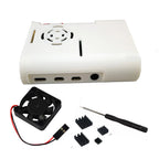 Raspberry Pi 4 Model B ABS Case with Cooling Fan and Heatsinks Kit