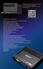 PUZU PZ-X4800S 6core 32bit 8CH With Power Car Audio DSP Digital Signal Processor Built In Amplifier 8X150W Support BT5.0 OPT