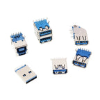 5Pcs USB 3.0 Connector Male / Female Socket High Speed Data Transmission USB3.0 Jack For Laptop U Disk Printer