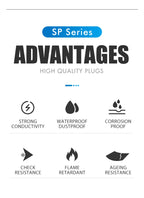 Waterproof Connector SP16-2/3/4/5/6/7/8/9 Pin Plastic Aviation Socket Plug Wire Terminal Block Welding Type