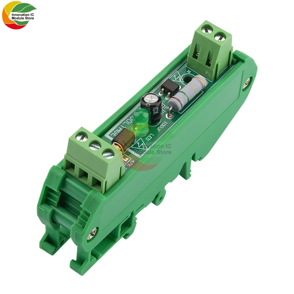 1-Bit AC 220V Optocoupler Isolation Module Voltage Sensing Board Adaptive 3-5V for PLC Isolamento Fotoaccoppiatore With Rail Die