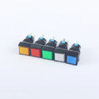 5V 12V 24V 220V 16mm Plastic Momentary LED Illuminuted Maintained Self-locking Push Button Switches Latching Push Button Reset