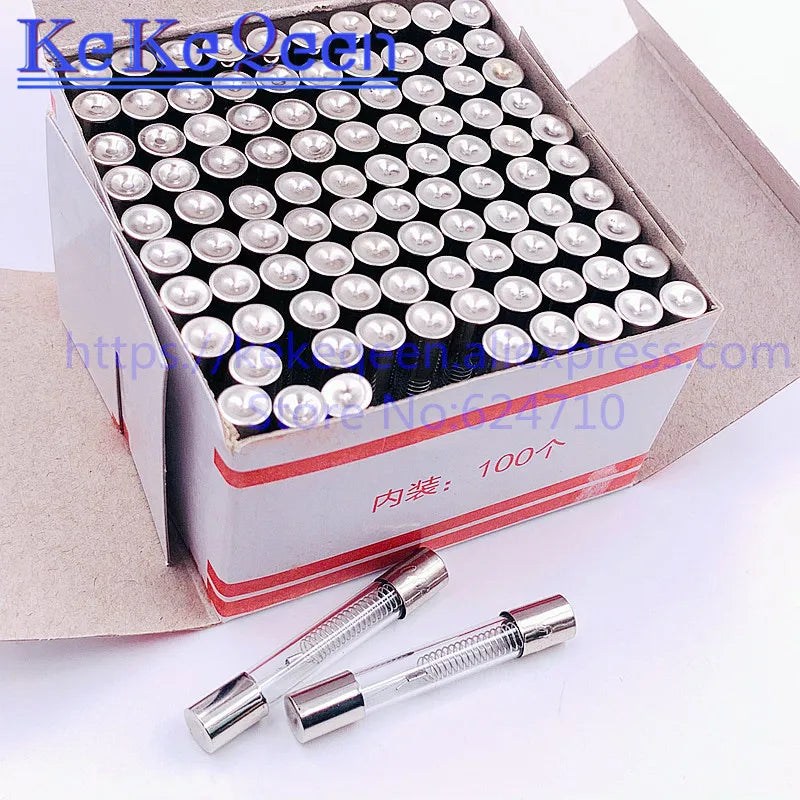 100pcs 6*40mm 5KV Microwave Oven Fuse 0.5A 0.6A 0.65A 0.7A 0.75A 0.8A 0.85A 0.9A Glass Tube Fuse 5000V 6x40mm High-voltage Fuse
