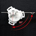 12V/24V STBD PORT Rudder Angle Meter 85mm Rudder Angle Indicator with 0-190 ohm Rudder Angle Sensor 7 Color Backlight Customized