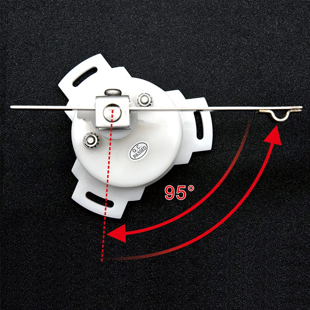 12V/24V STBD PORT Rudder Angle Meter 85mm Rudder Angle Indicator with 0-190 ohm Rudder Angle Sensor 7 Color Backlight Customized