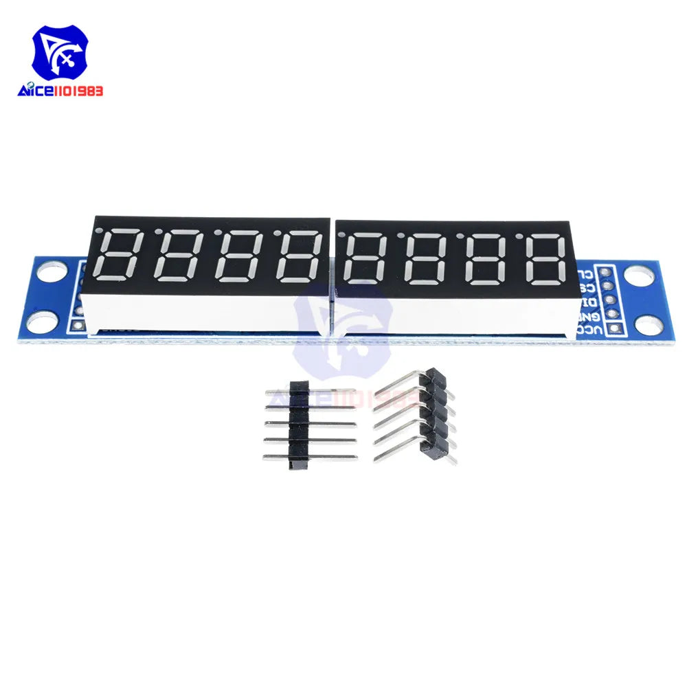 diymore MAX7219 8 Digit LED Tube Display Control Module for Arduino 3.3V 5V Microcontroller Serial Driver 7-segment