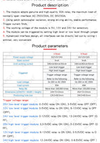 4 8 channel relay module 30A with optocoupler isolation 5V 12V 24V supports high and low Triger trigger