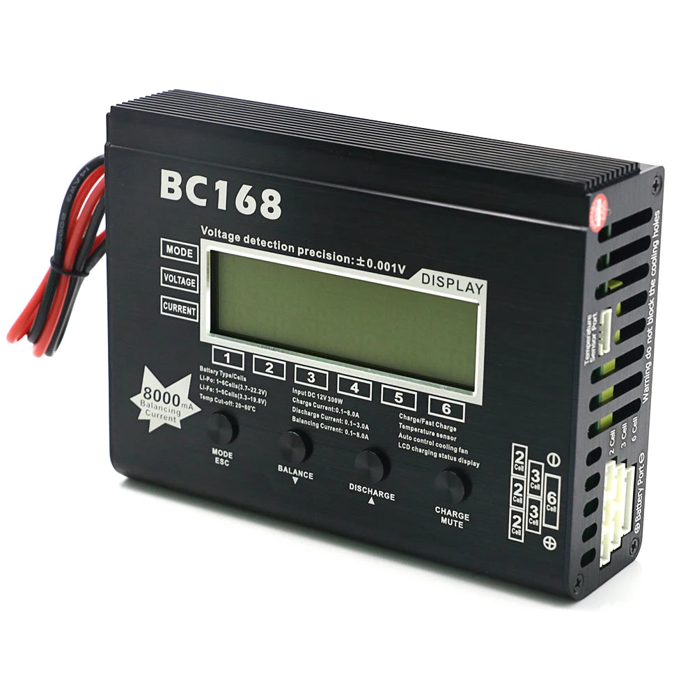 AOK BC168 1-6S 8A 200W Super Speed LCD Intellective Balance Charger/Discharger for Lipo Battery Rc Toys