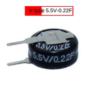 2PCS/Lot Super Capacitor 5.5V 0.1F 0.22F 0.33F 0.47F 0.68F 1F 1.5F 4.0F Button Type Farrah Supercapacitor VHC Type