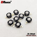 3W Infrared High Power Led Chips IR 850nm 940nm with Lens 60/120 Angle LEDs Camera Security Light Monitor CCTV Led Light Beads