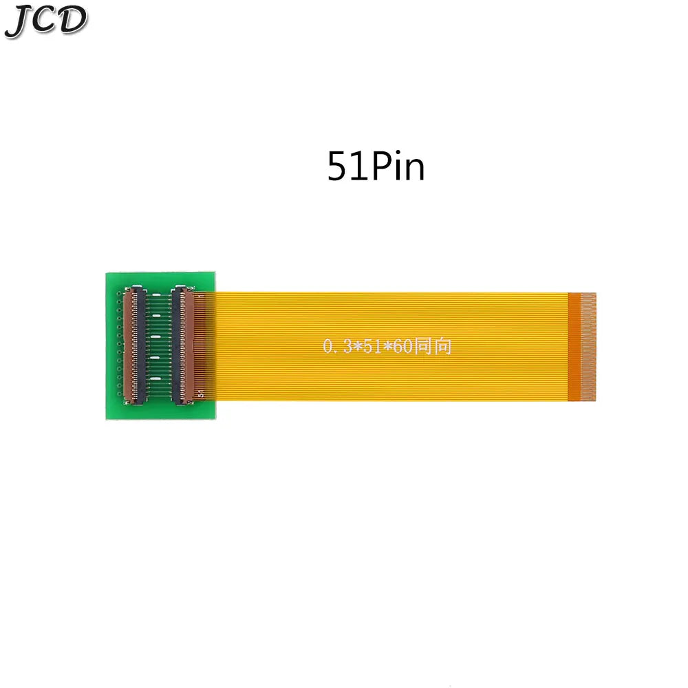 JCD 23 25 31 39 45 51 Pin 0.3mm Pitch Extension Board Connector Adapter with FFC FPC Flexible Flat Cable Length 60mm
