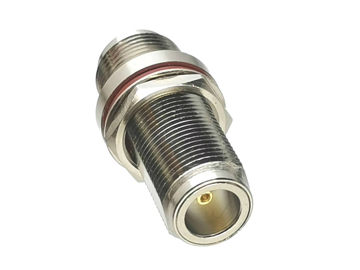 1Pcs Connector N Female Jack Bulkhead to N Female Jack Nut RF Adapter Coaxial High Quanlity